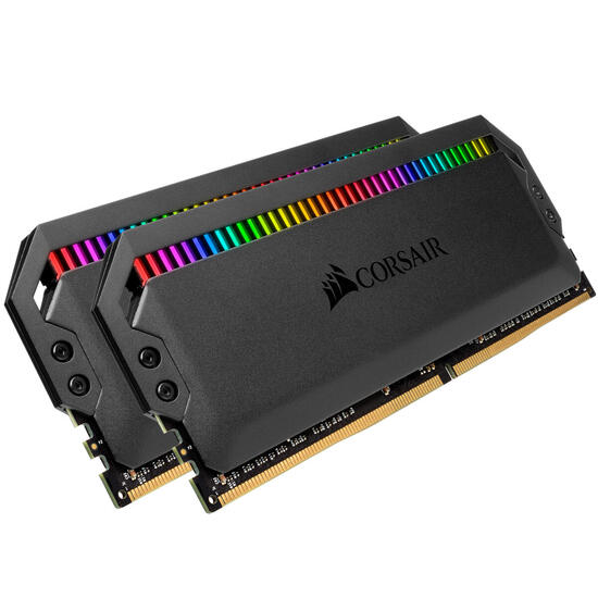 MEMORIA CORSAIR DDR4 16GB 2X8GB PC 3200 DOMINATOR PLATINUM RGB BLACK