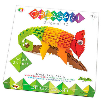 oxford-escultura-origami-3d-creagami-camaleon-tamano-pequeno-nivel-medio