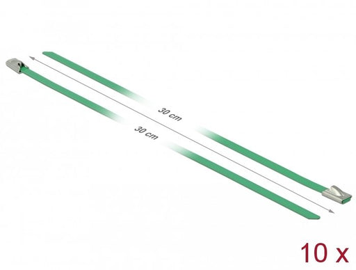 EAN 4043619188024 - DeLOCK 18802 presilla Acero Verde 10 pieza(s) imagen 2