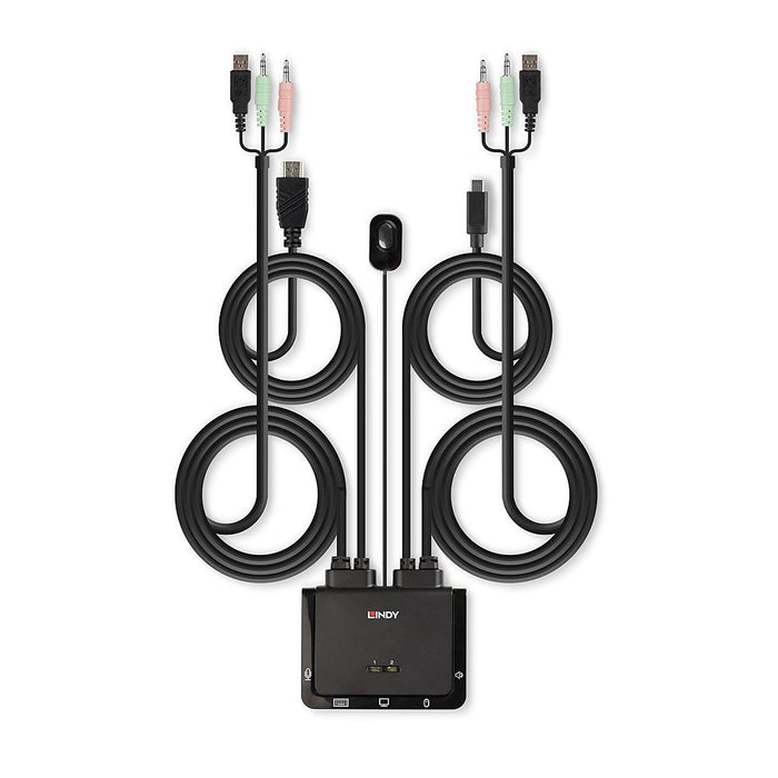 EAN 4002888423472 - Lindy 42347 interruptor KVM Negro imagen 2
