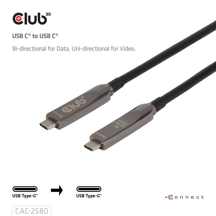 EAN 8719214473662 - CLUB3D CAC-2580 cable USB 15 m USB C Negro imagen 5