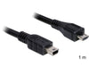 EAN 4043619831777 - DeLOCK 1m USB2.0 microB/miniB cable USB Micro-USB B Mini-USB B Negro imagen 1