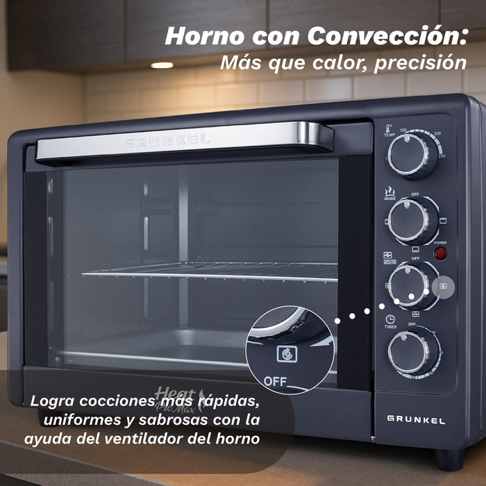 EAN 8426156019260 - Grunkel HR-48PROMAX horno 48 L 2200 W Negro, Acero imagen 4