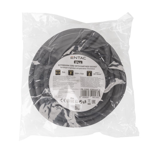EAN 5999097905365 - Entac ESEC44G-5 base múltiple 5 m 1 salidas AC Interior / exterior Negro imagen 2