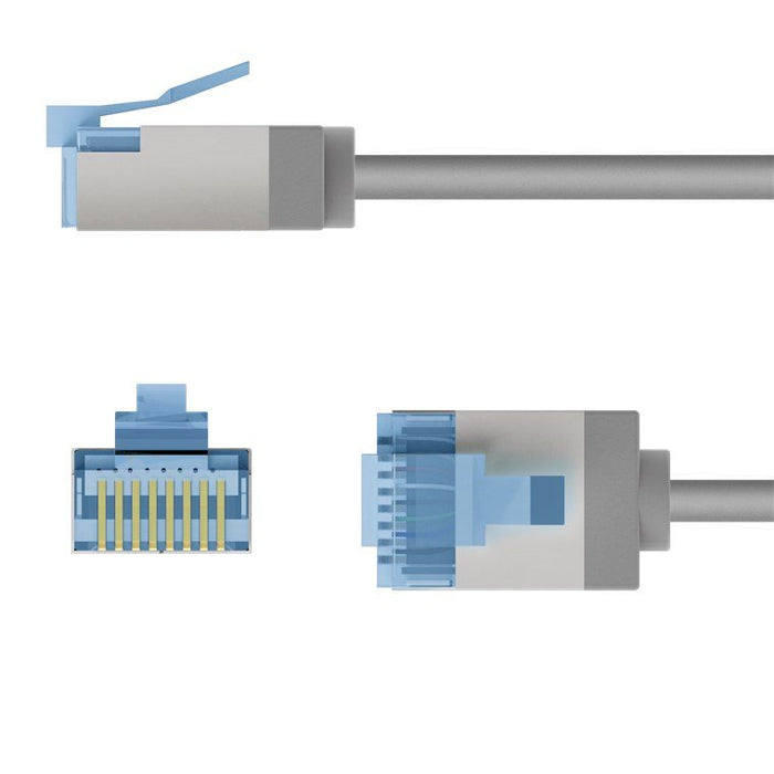 EAN 4040849743061 - Goobay 74306 cable de red Blanco 0,5 m Cat6a U/FTP (STP) Alrededor imagen 3