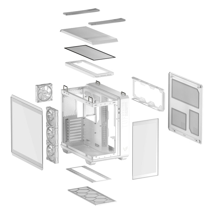 EAN 4711387696620 - ASUS TUF GAMING GT502 Horizon TG ARGB White Midi Tower Blanco imagen 17