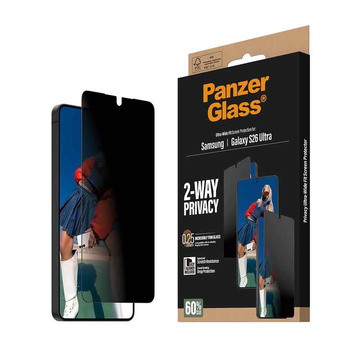EAN 5715685033902 - PanzerGlass ® 2-Way Privacy Screen Protector Samsung Galaxy S26 Ultra | Ultra-Wide Fit w. EasyAligner Pro imagen 7