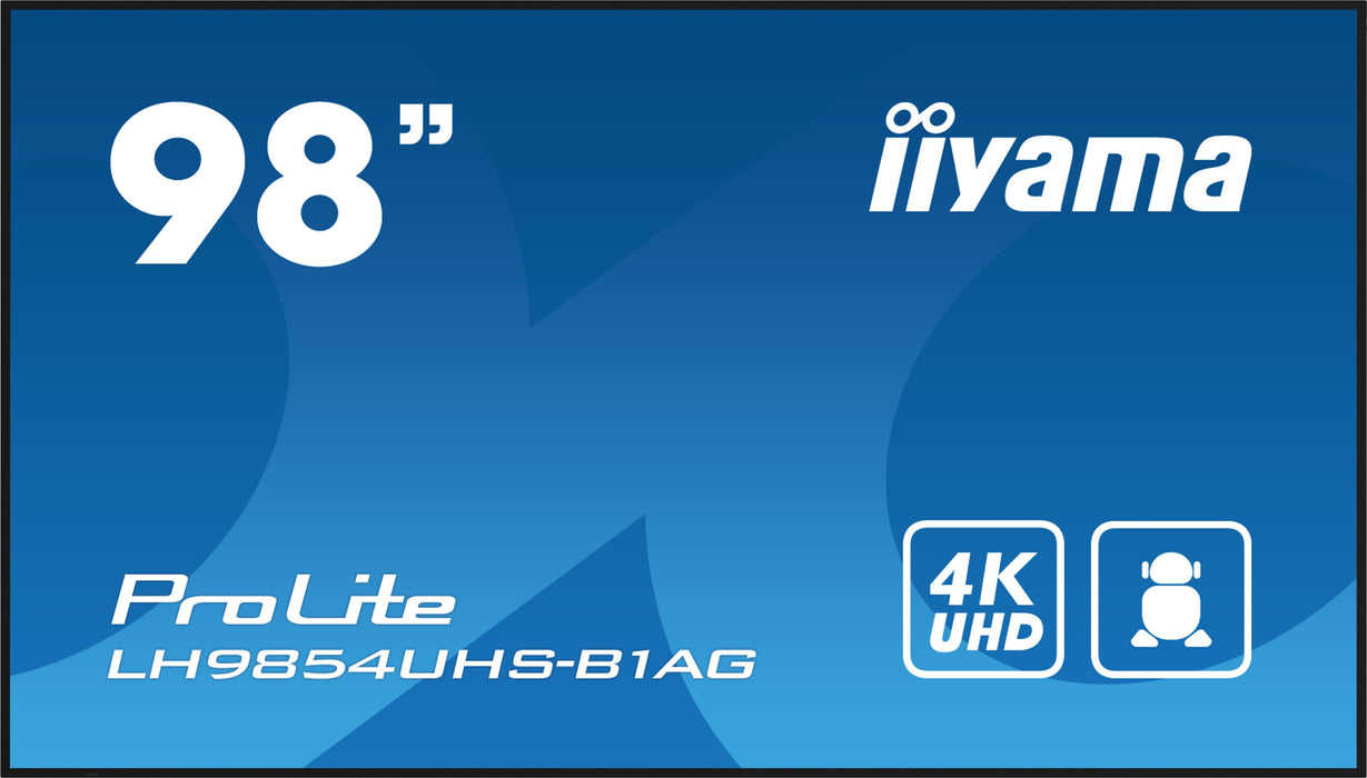 EAN 4948570121823 - iiyama LH9854UHS-B1AG pantalla de señalización Pantalla plana para señalización digital 2,48 m (97.5") LC imagen 2