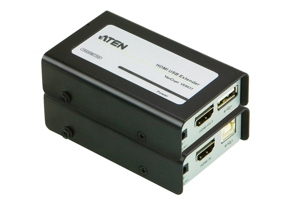 EAN 0672792004285 - ATEN VE803 extensor audio/video Transmisor y receptor de señales AV Negro, Gris imagen 1