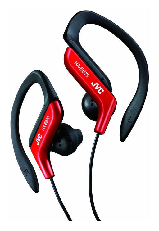 EAN 4975769009686 - JVC HA-EB75-RN-U auricular y casco Auriculares Alámbrico gancho de oreja Deportes Negro, Rojo imagen 1