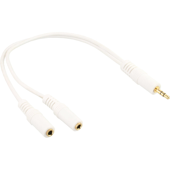 EAN 4043718096213 - InLine 99300G cable de audio 0,1 m 3,5mm 2 x 3.5mm Blanco imagen 1