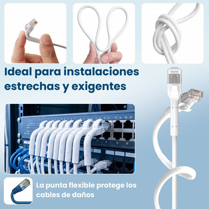 EAN 5906168638961 - Extralink Kat.6A U/FTP 0.5m 1Gbps Biały | Patchcord LAN | Miedź Kabel sieciowy skrętka, łamana końcówka ( imagen 16