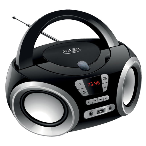 EAN 5902934838580 - Adler AD 1181 reproductor de CD Reproductor de CD portátil Negro, Plata imagen 1