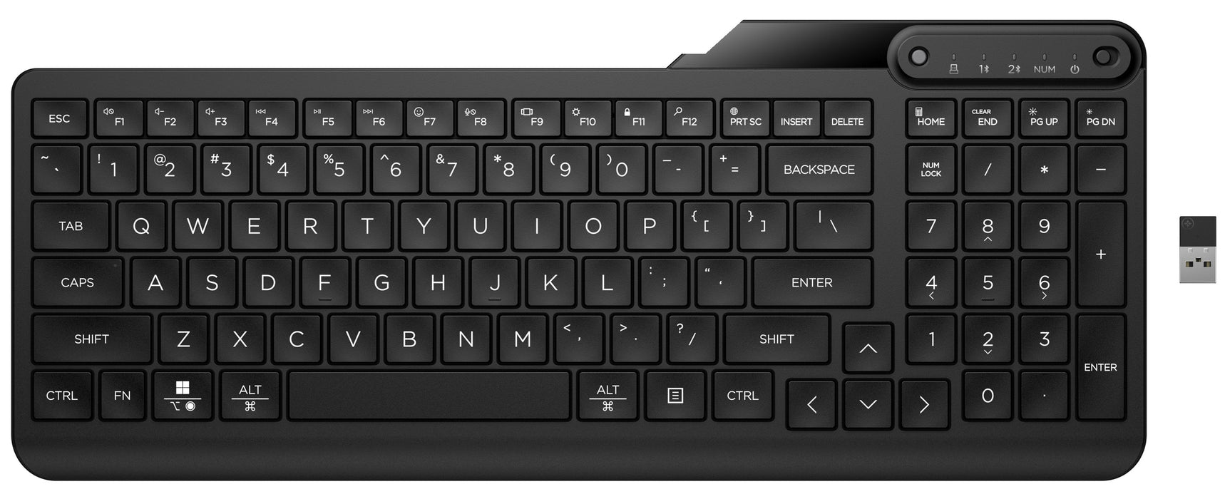EAN 197192768327 - HP 475 Dual-Mode Wireless Keyboard teclado Universal RF Wireless + Bluetooth Negro imagen 18