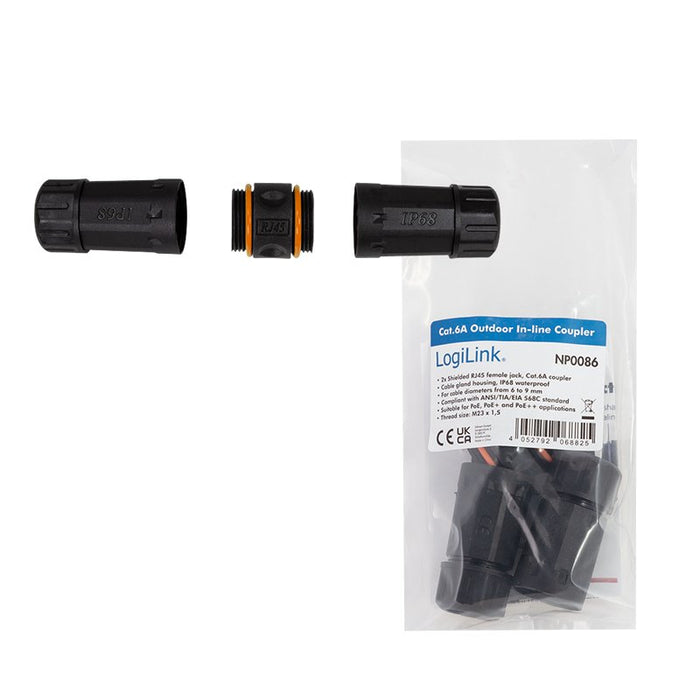 EAN 4052792068825 - LogiLink NP0086 conector RJ45 Negro imagen 10