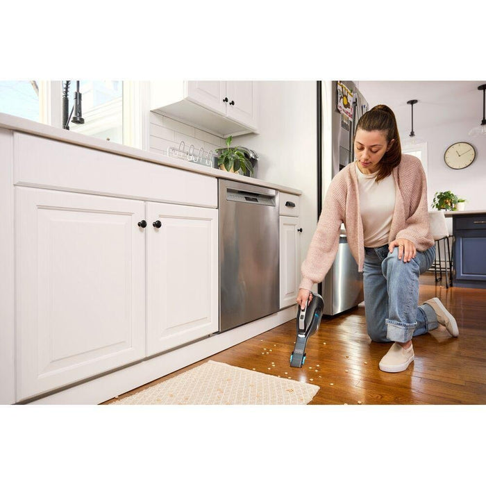 EAN 5035048840757 - Black & Decker DVD320B aspiradora de mano Negro, Plata, Turquesa Sin bolsa imagen 3