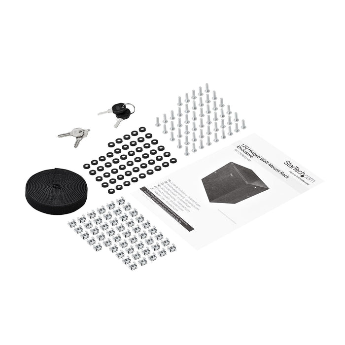 EAN 0065030870436 - StarTech.com RK1232WALHM armario rack Bastidor de pared Negro imagen 7