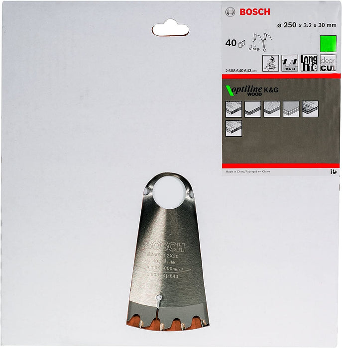 EAN 3165140194341 - Bosch ‎2608640643 hoja de sierra circular 25 cm 1 pieza(s) imagen 2