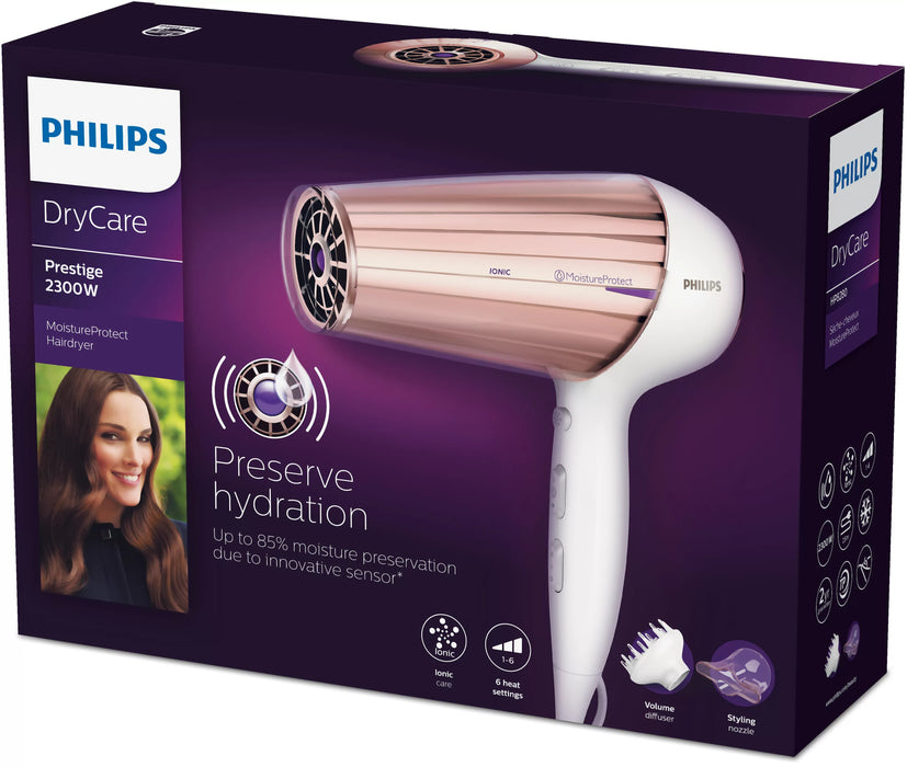 EAN 8710103666011 - Philips MoistureProtect HP8280/00 secador 2300 W Púrpura, Blanco imagen 3