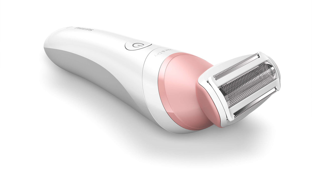 EAN 8710103998174 - Philips 6000 series BRL146/00 maquinilla de afeitar para mujer 1 cabezal(es) Recortadora Gris, Rosa, Blan imagen 1