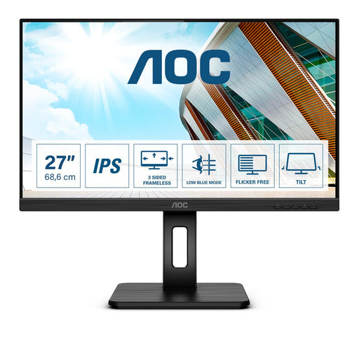 EAN 4038986187329 - AOC P2 27P2Q pantalla para PC 68,6 cm (27") 1920 x 1080 Pixeles Full HD LED Negro imagen 1