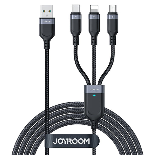EAN 6956116758592 - JOYROOM S-1T3018A18 cable USB 0,3 m USB A USB C/Micro-USB B/Lightning 4,8 Gbit/s Negro imagen 1