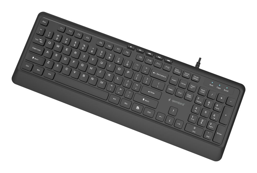 EAN 8716309136822 - Gembird KB-MCH-05 teclado Universal USB QWERTY Internacional de EE.UU. Negro imagen 4