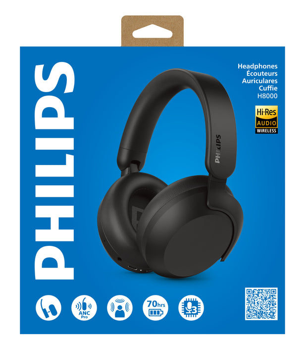 EAN 4895229160897 - Philips TAH8000E Auriculares Inalámbrico y alámbrico Diadema Llamadas/Música USB Tipo C Bluetooth Negro imagen 7