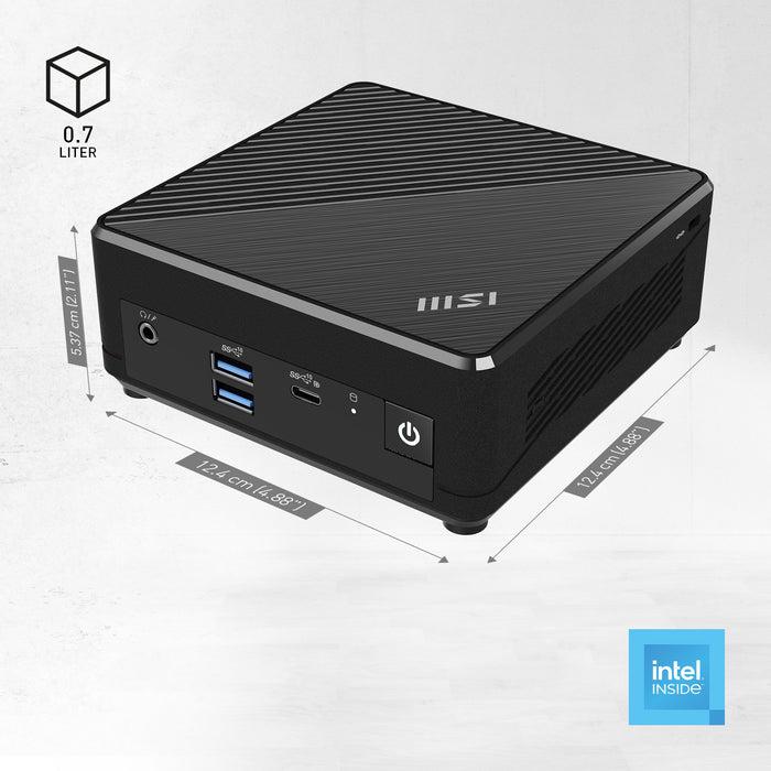 EAN 4711377071130 - MSI Cubi N ADL-006DE Intel® N N200 4 GB DDR4-SDRAM 128 GB SSD Windows 11 Pro Mini PC Negro imagen 9