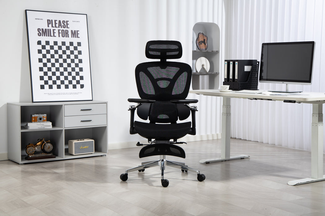 EAN 5901443391562 - Activejet YK848 BK silla de oficina y de ordenador Asiento de malla Respaldo de malla imagen 40