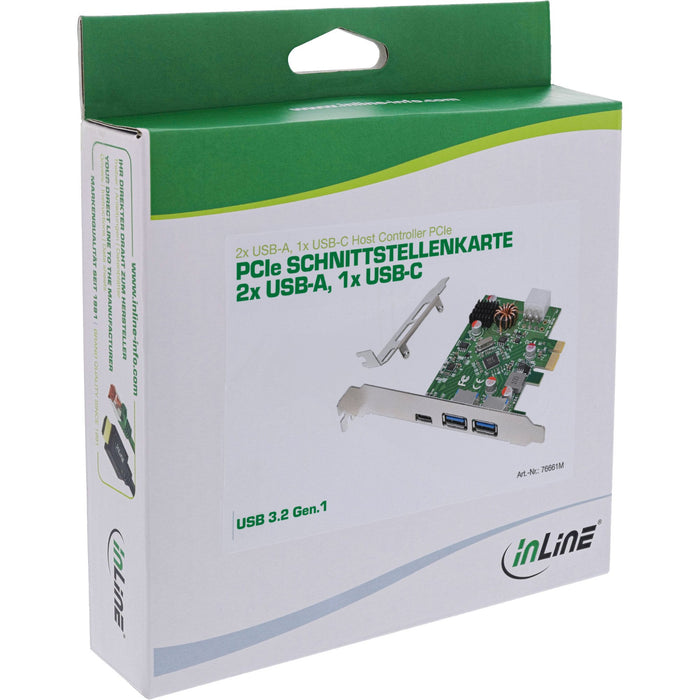 EAN 4043718333691 - InLine 76661M tarjeta y adaptador de interfaz Interno USB 3.2 Gen 1 (3.1 Gen 1), USB Tipo C imagen 6