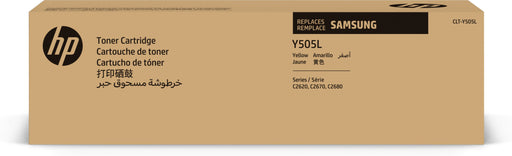 EAN 0191628447305 - Samsung CLT-Y505L High-Yield Yellow Original Toner Cartridge cartucho de tóner 1 pieza(s) imagen 1