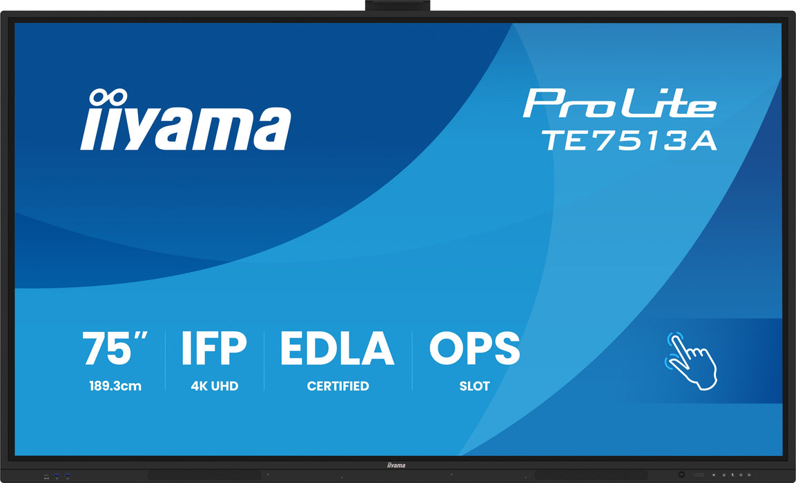 EAN 4948570125746 - iiyama TE7513A-B2AG pantalla de señalización Panel plano interactivo 190,5 cm (75") Wifi 500 cd / m² 4K U imagen 3