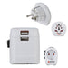 EAN 4047443491428 - Hama World Travel Pro Light USB adaptador de enchufe eléctrico Universal Blanco imagen 3