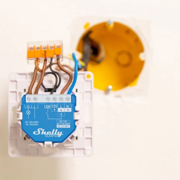 EAN 3800235269039 - Shelly Qubino Wave 1 Interruptor inteligente Azul imagen 4