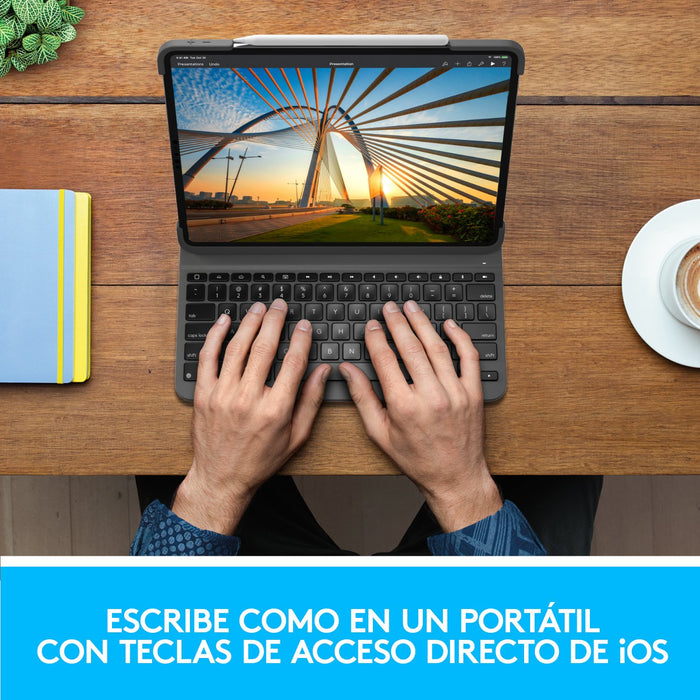 EAN 5099206090613 - Logitech 920-009687 teclado para móvil QWERTY Español Bluetooth Grafito imagen 7