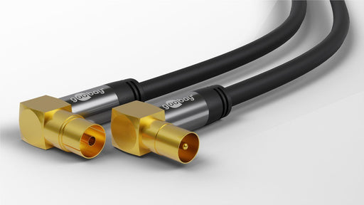 EAN 4040849704758 - Goobay 70475 cable coaxial 10 m Negro imagen 2