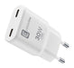 EAN 8018080492976 - Cellularline GAN Wall Charger 2xUSB-C 30W PD Universal Blanco Corriente alterna Carga rápida Interior imagen 1
