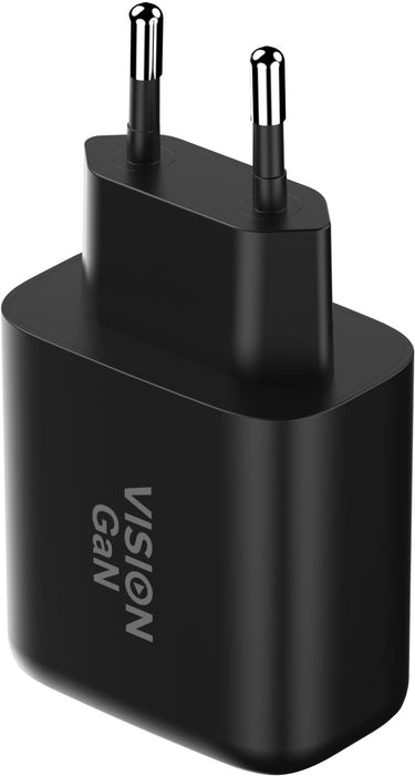 EAN 1146362400009 - Vision TC-PUSBCEU/65 cargador de dispositivo móvil Universal Negro Corriente alterna Carga rápida Interio imagen 3