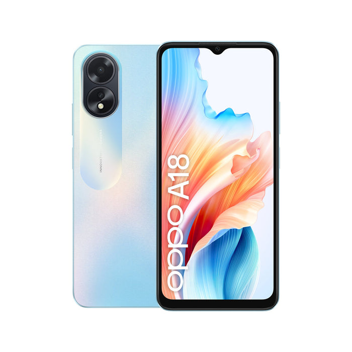 EAN 6932169340090 - OPPO A18 16,7 cm (6.56") SIM doble Android 13 4G USB Tipo C 4 GB 128 GB 5000 mAh Azul imagen 1