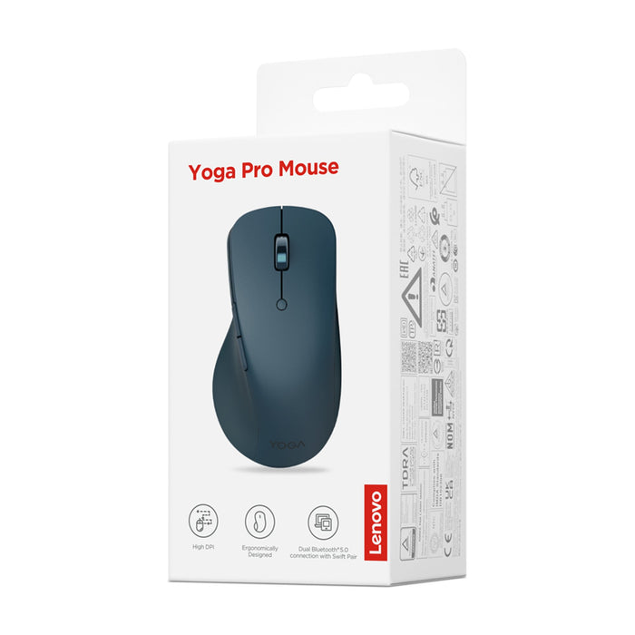 EAN 0195892098515 - Lenovo Yoga Pro Mouse P ratón Juego mano derecha Bluetooth Óptico 2400 DPI imagen 5