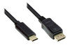 EAN 4014619366675 - Alcasa GC-M0109 adaptador de cable de vídeo 10 m USB Tipo C DisplayPort Negro imagen 1