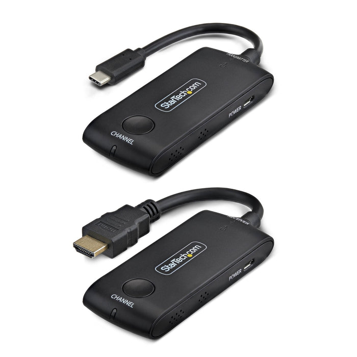 EAN 65030920087 - StarTech.com 4KUSBC-WIRELESS-65FT extensor audio/video Transmisor y receptor de señales AV Negro imagen 1