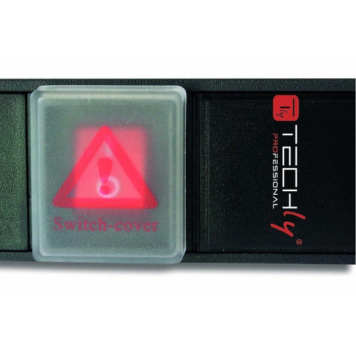EAN 8054529025725 - Techly 1HE I-CASE STRIP-81V base múltiple 2 m 8 salidas AC Interior Negro, Rojo imagen 7
