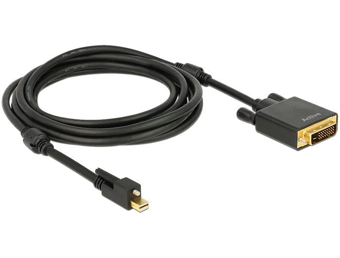 EAN 4043619837274 - DeLOCK 83727 adaptador de cable de vídeo 3 m Mini DisplayPort DVI-D Negro imagen 2