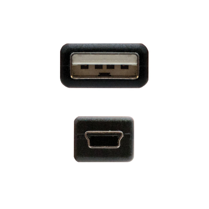 EAN 8433281004399 - Nanocable 10.01.0401 cable USB USB 2.0 1 m USB A Mini-USB B Negro imagen 3