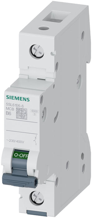 EAN 4001869388274 - Siemens 5SL6106-6 corta circuito Disyuntor en miniatura Tipo B 1 imagen 1