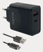 EAN 8435099535454 - Approx APPUSBWALL45W cargador de dispositivo móvil Universal Negro Corriente alterna Carga rápida Interio imagen 1