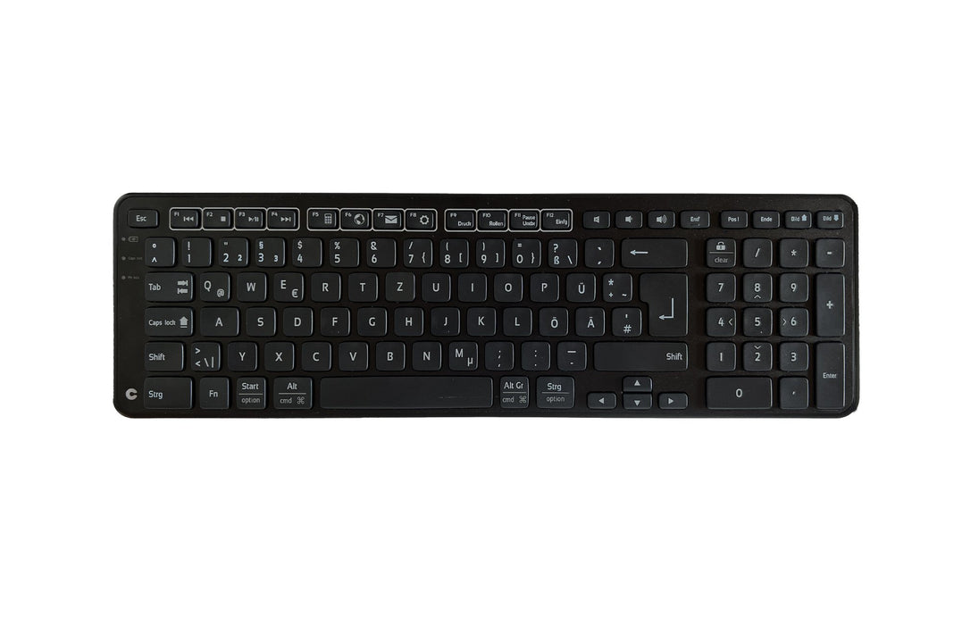 EAN 0743870051726 - Contour Design Balance teclado Oficina RF inalámbrica + USB QWERTZ Alemán Negro imagen 1
