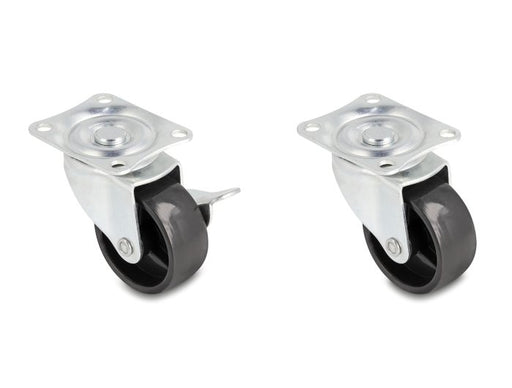 EAN 4043619667536 - DeLOCK 66753 rueda para mobiliario Negro, Acero Acero inoxidable 5 cm 1 pieza(s) imagen 1
